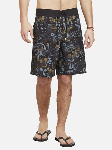 Traje De Baño Be Here Now Trunks Hombre Multicolor Volcom