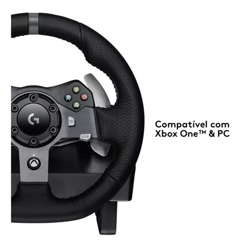 Volante + Pedais LOGITECH G920 (Xbox One - Preto)