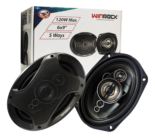 Set Parlantes Batea 6x9 5vias Winrock Sw-6905