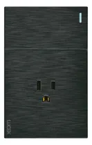 Comprar Placa Lucek Flat Ng Doble Cont, Doble Apag Ó 1 Cont+1 Apag Color Negro - 1 Interruptor + 1 Contacto