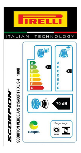 Pneu Pirelli Scorpion Verde 215/60/r17 Xl Seal Inside Kit 2