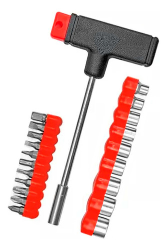 Desarmador Con Puntas Dados Kit De Herramienta Mecánica