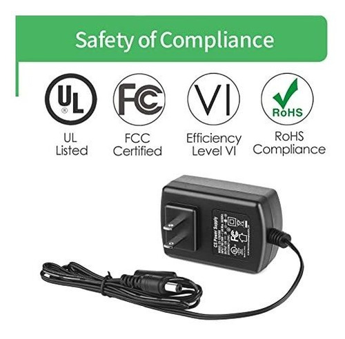 Adaptador De Corriente Ac/dc 12v 2a Ul Certificado -