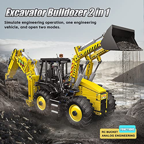 Excavadora Y Bulldozer 2 1, Juego De Construcción De B...