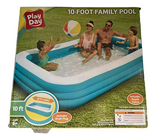 Alston Wat Play Day Piscina De 10 Pies Inflable Para Famili