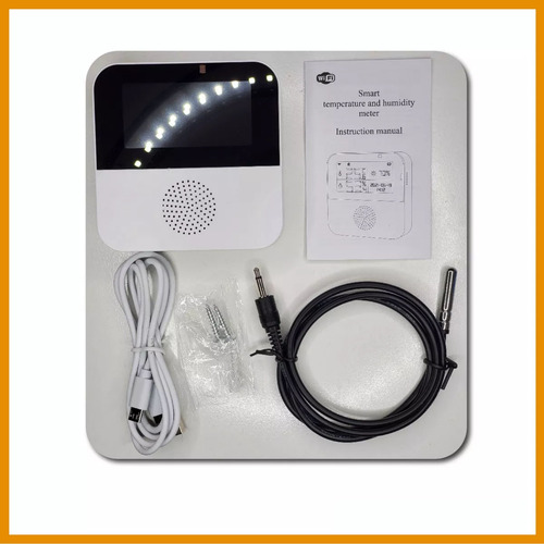 Panel Digital Sensor De Temperatura Y Humedad C/ Sonda Smart