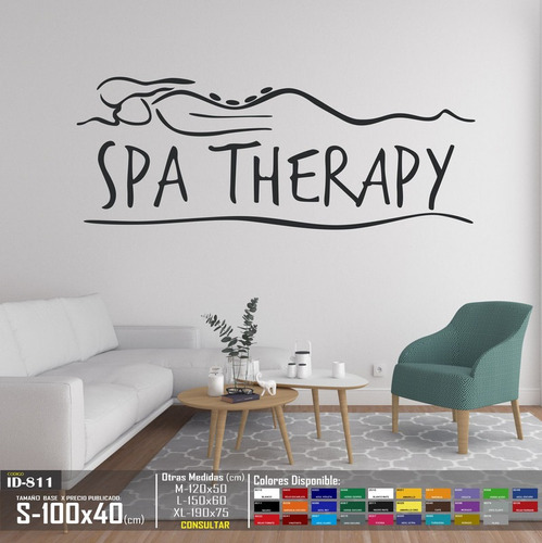 Vinilos Decorativos Terapia De Spa Negocio Spa Stickers