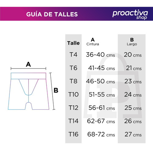 Pack X3 Boxer Niños Algodón Sin Costura Talles 4 Al 16 Barak