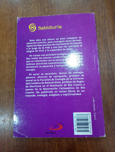 Libro Sanar Un Amor Victor M. Fernández San Pablo 2000 (Usado)