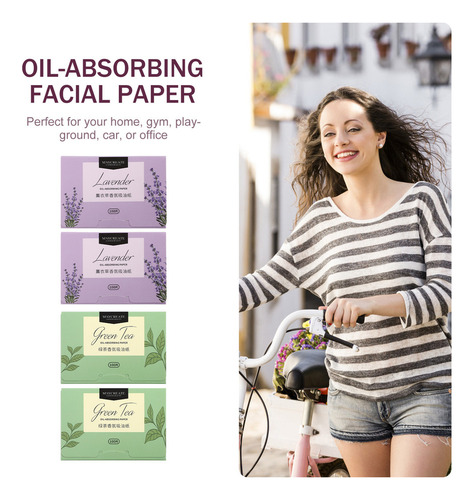Papel Secante De Aceite Facial Orgánico Blotting Papers, 4 C
