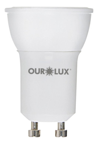 Lâmpada Super Led 6w Bivolt Gu10 Branco Quente 3000k Ourolux Cor da luz Branco-quente 110V/220V