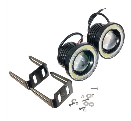 Focos Neblineros Led Ojos De Ángel 76mm Blanco - Pack X2