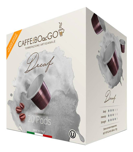 Del Borgo Decaf Café Capsulas Nespresso 20caps 100% Italiano