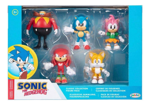 Sonic Pack X 5 Figuras 6.5cm Clásicas De Colección