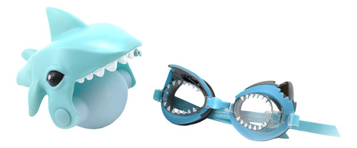 Set De Lanzador Y Gafas Acuáticas Diseño Tiburón Aqua Trendz