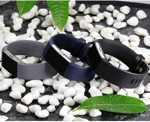Imagen 3 de 10 de Mallas De Reloj Fitbit Charge 2 Hr / 3 Unidades / Talle L