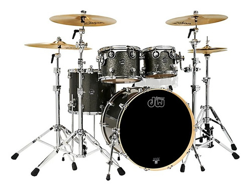 Dw 4-piece Performance Series Shell Pack Pewter Sparkle 