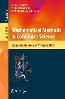 Libro Mathematical Methods In Computer Science : Essays I...