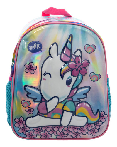 Mochila Kinder Infantil Onix (unicornio) 14l (rosa) Azul