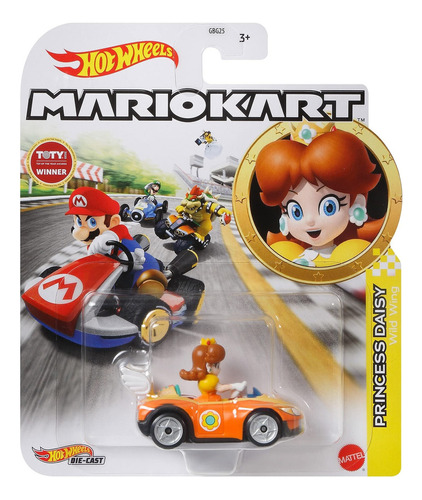 Hot Wheels Mario Kart 1:64 Diecast Princess Daisy In Wild W.