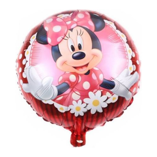 Balão Metalizado Minnie Com 10 Unidades Festa Minnie