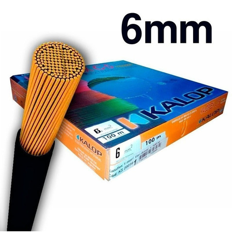 Cable Unipolar Kalop Kaloflex 6mm X 100mtrs Normalizado Iram