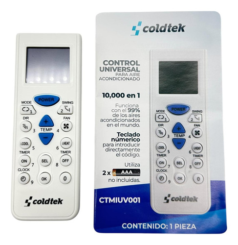Control Universal Aire Acondicionado Minisplit 4000 Codigos