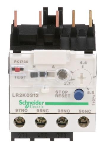 Rele Termico 3,7-5,5a Para Minicontactor Schneider Lr2k0312