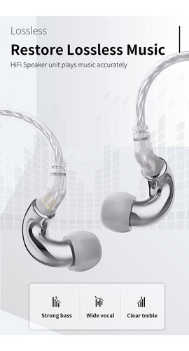 Imagen 6 de 8 de Blon Mini Extra Bass Earbuds In Ear Monitor Hifi 6 Mm D...