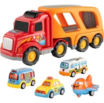 Comprar Camión Transportador De Vehículos Y Aviones De Juguete