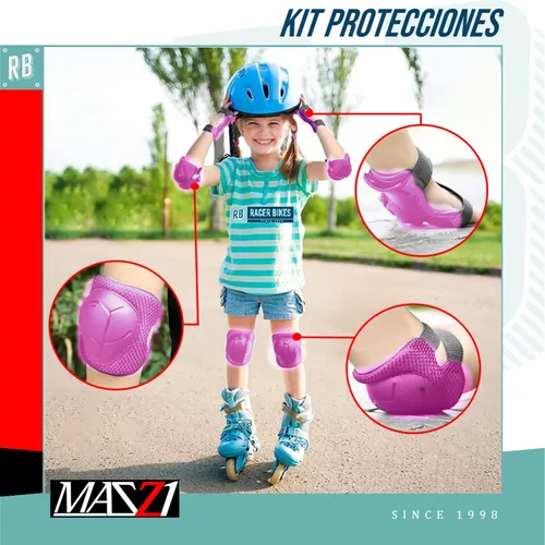 Kit Proteccion Codera Rodillera Muñequera Rollers Skate Niño