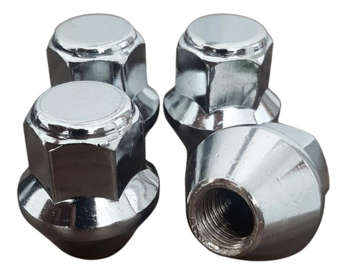 4 Porcas De Roda Focus Fusion New Fiesta Ka Ranger Cromado
