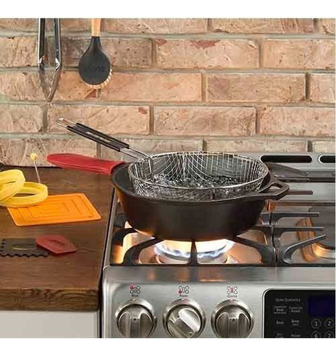 Sartén Profundo Hierro Fundido 30 Cm Lodge L10DSK3 Color Negro