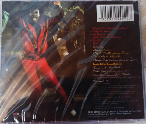 Cd Michael Jackson- Thriller - Special Edi - Hecho En Mexico
