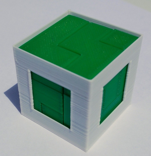 Imagen 1 de 4 de 4 Cubos Tetris Box 3d. Cuatro Colores Y Niveles Diferentes.