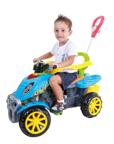 Quadriciclo Infantil Com Pedal E Buzina 2 Em 1 Menino/meina