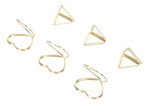 Bonitos Sujetapapeles Triangulares, Duraderos, Con Forma De