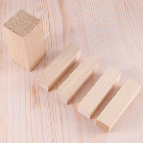 Mz 5 Piezas De Bloques De Madera For Tallar Bloques De