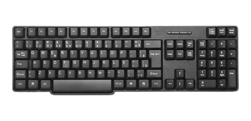 Teclado C/ Fio Conforto Conexão Usb Resistente Água Preto