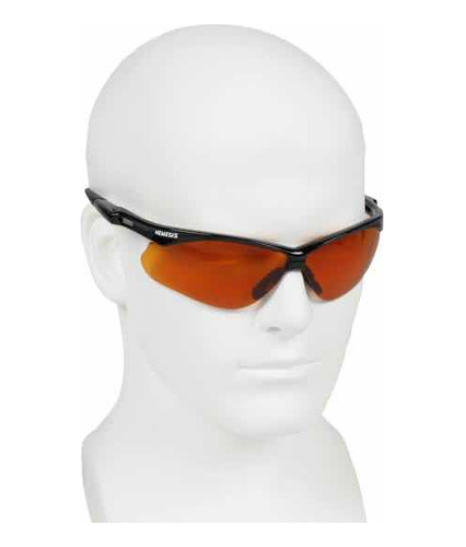 (pack 12pz) Lentes Nemesis 20384 Mica Naranja Marco Negro