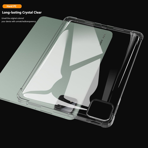 USTIYA Funda Para Xiaomi Pad 7/7 Pro 11.2 Pulgadas Case Protectora TPU Color Carcasa Transparente Cover