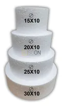 Comprar Kit Base De Isopor Para Bolo Fake De Isopor 30x25x20x15x10