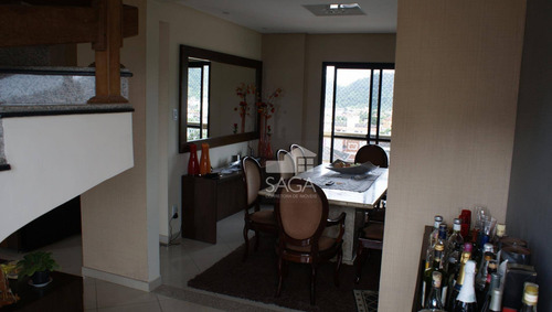 Imagem 5 de 11 de Cobertura Com 3 Dormitórios À Venda, 383 M² Por R$ 850.000,00 - Canto Do Forte - Praia Grande/sp - Co0057