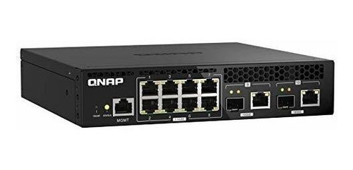 Switch Ethernet Rj45 Qnap Qsw-m2108r-2c De 10 Puertos -negro