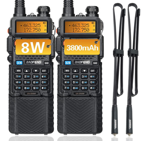 2 Paquete Baofeng Uv-5r High Potencia Alta Potencia Portable