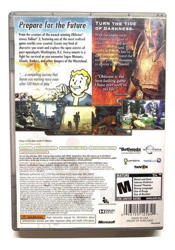 Fallout 3 & Oblivion Double Pack Xbox 360 (Usado)