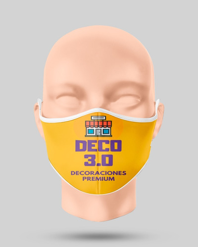 Mockup Barbijo Mascarilla Editable Photoshop Con Maniqui