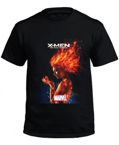 Playera Camiseta X Men Dark Phoenix Llamas Unisex + Regalo