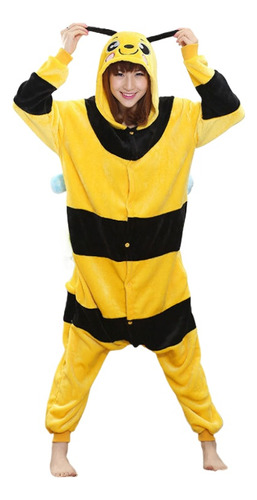 Pijama De Manga Larga Con Capucha Kigurumi Bee, Ropa De Dorm