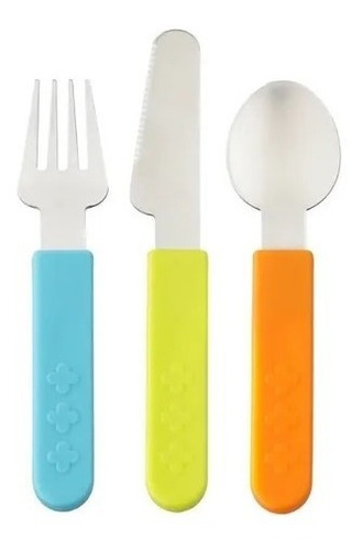 Cubiertos Para Bebe. Set De 3 Cubiertos En Acero Inox